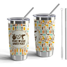 Copo térmico de aço inoxidável de 20 oz para cabeleireiros