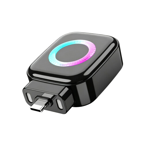 Portable Automatic Power Off Charging Guard Adapter For-Black