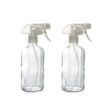 (No rubber cover) Hand Pressurized 500ML Glass Sprayers Bottle For Plant With Adjustable Mists Nozzle And Durable Design Yellow rubber cover