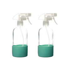 (Green rubber cover) Hand Pressurized 500ML Glass Sprayers Bottle For Plant With Adjustable Mists Nozzle And Durable Design Yellow rubber cover