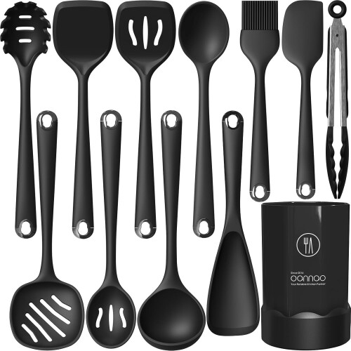Silikon-Küchenhelfer-Set, 12-teilig, hitzebeständig