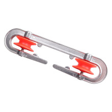 Wäscheleinen-Spreizer aus Aluminium mit Kunststoffrädern