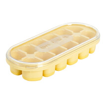 Food-Grade PP Ice Cube Tray with Lid, 12-Cube, Stackable