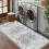 3x6 Grey Washable Hallway Runner Rug 1