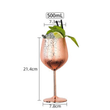 Taça de vinho em aço inoxidável 500ml