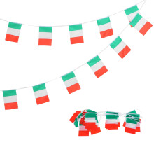 Ghirlanda di bandiere italiane in poliestere, 825x5,5 pollici