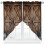 Rod Pocket Window Valance 36 x 36 in Brown 1