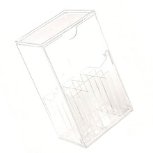 Opbergdoos voor make-upborstels van acryl met 17 secties voor
