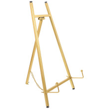 Cavalete portátil em aço inoxidável dourado