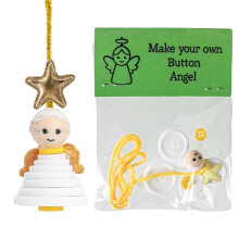 Kit para hacer adornos navideños con botones (2 unidades)