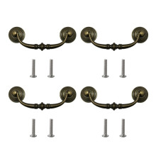 Maniglie per cassetti vintage in bronzo, 13,8 cm, in lega di zinco, confezione da 4