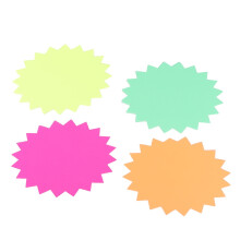 Set van 80 blanco explosiestickers (papier)