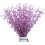 Pacote com 10 hastes de frutinhas roxas com glitter, 43 cm 1