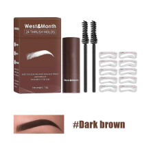 West&Month Stamp Eyebrow Powder Lazy Brow Stamp Set Long-Lasting, Waterproof, Sweat-Resistant, Smudge-Proof