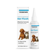 Yegbong Dogs And Cats Ear Cleaner Mild Anti-Earwax Low Sensitivity Formula Dog And Cat Universal Soothing Ear Odor