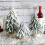 White Mini Tabletop Christmas Tree – PVC, 19-29cm 1
