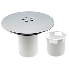 Shower stopper, shower plug 115mm, replacement shower siphon cover, universal shower plug, chrome shower plug cover, fast flowP2025041800794