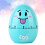 Egg-Shaped Mechanical Kitchen Timer, Sky Blue, 1 Pack 4