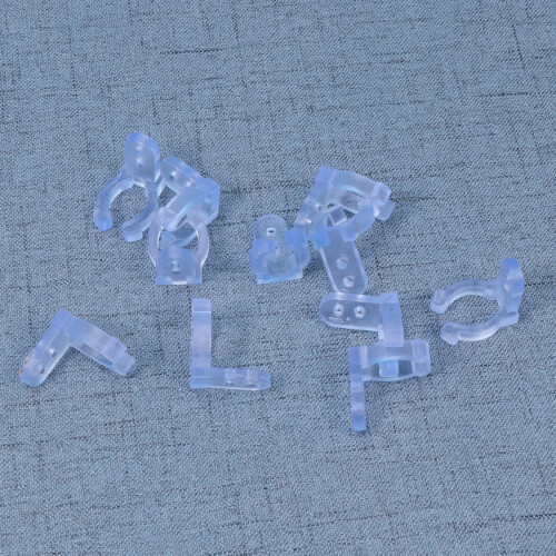 50-Pack Clear PVC LED Rope Light Clips 1