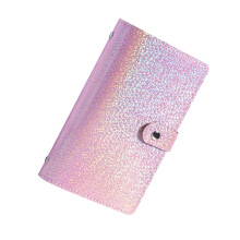 Waterproof PU Money Saving Book Cash Saving Notebook-pink