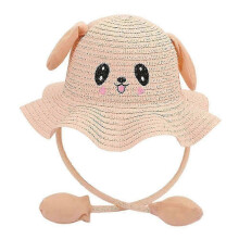 (Lotus Root Starch) Cartoon Ears Moving Sun Hat Foldable Sun Protection Hat For Children Boys Girls