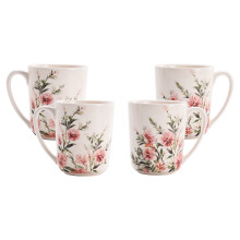 Κεραμικές κούπες Bico Pink Dandelion 16oz σετ των 4