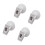 Heavy Duty ABS Plastic Car Clip Holder With-White 4 pack 1