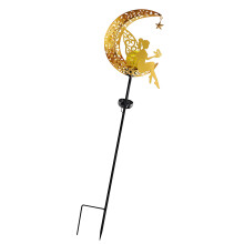 Outdoor Moon Shape Solar Pathway Light Landscape Light-woman