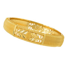Klassischer Gold-Höhlen-Armreif, handgefertigter-Abschnitt 3