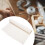 Linnenstofrol 50cm x 3m Beige Wit 1