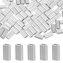 100 manchons de sertissage pour câbles en aluminium