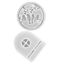 Molde de silicone para vela em formato de pássaro (2 peças)