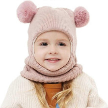 Baby Winter Hat Scarf Set, Unisex Infant Toddler Kids Hat Scarf