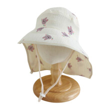 (C) Toddler Sun Protection Hat Lightweight and Comfortable Fisherman Caps Stylish Shawl Headwear for Outdoor Activity