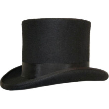 (XXL, Dark Grey) Hand Made Wool Top Hat Satin Lined Small To Xxl Y1