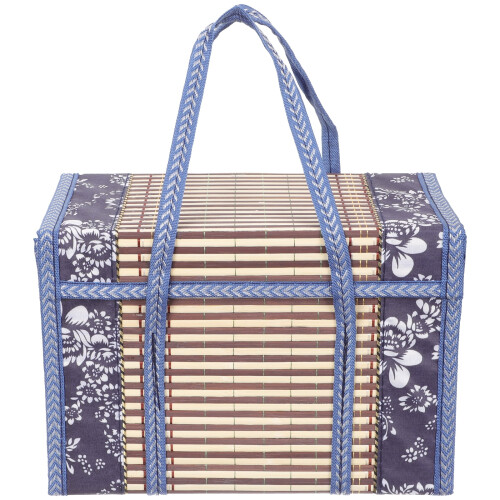 Cesta de almacenamiento de bambú 30x20x15cm