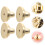 4pcs Golden Brass Earring Backs for Studs 1