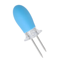 Maïsgrillvorken Roestvrijstalen BBQ-spiesjes met-Blauw