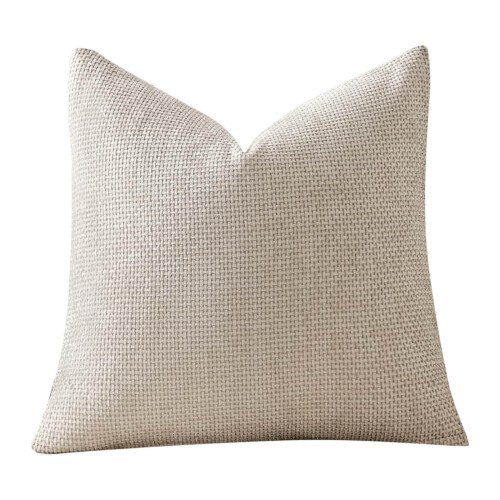 Capas de almofada de chenille 45x45 cm com textura macia