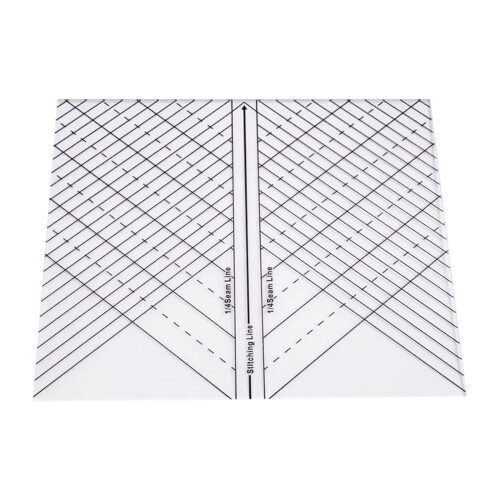 Akryl quiltning lineal 24x19cm