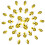 OUNONA60pcs plaksteen hars Bumble Bee-bedels 1