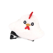 Whimsical Chicken Headband Plush Cosplay-White chick hairpin
