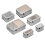 Pochettes de Compression de bagages étanches, 6 pièces,-Gris 1