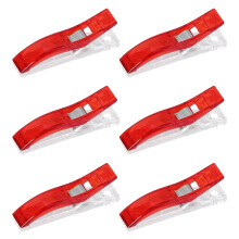 Confezione da 6 clip da cucito grandi, in plastica, multicolore