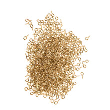 300 Stück goldene Metall-Schraubösen für die Schmuckherstellung