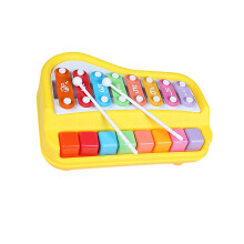 Interactive 8 Tone Xylophone Instrument For Kids-Yellow