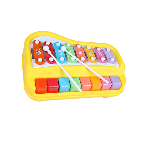 Interactive 8 Tone Xylophone Instrument For Kids-Yellow