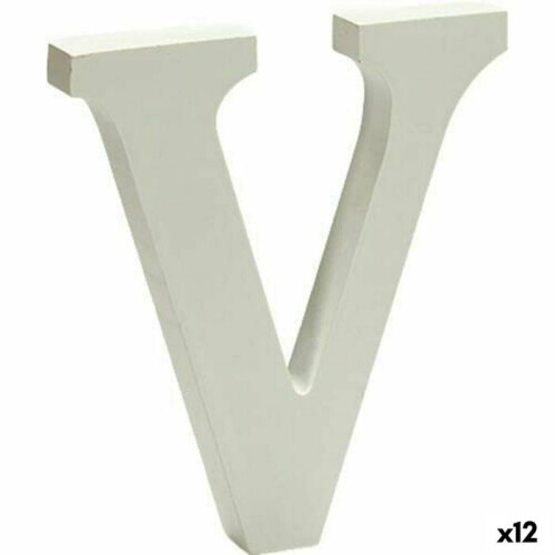Pincello Brief FOAM LETTER V wit - 12 eenheden