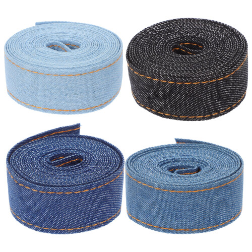 Multifunktionales Denim-Band (4 Rollen)