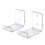 Pack Of 2 Wall Mounted Board Storage Racks Board Holder For 1